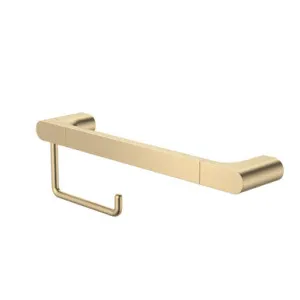 Urbane II Universal Rail 400mm And Toilet Roll Holder Set | Made From Brushed Brass By Caroma by Caroma, a Bathroom Accessories for sale on Style Sourcebook