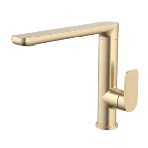 Luna II Sink Mixer Brushed | Made From Brass/Brushed Brass By Caroma by Caroma, a Kitchen Taps & Mixers for sale on Style Sourcebook