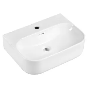 BT Marki Soft Square Vessel Basin NTH Gloss White 510x370 by BEAUMONTS, a Basins for sale on Style Sourcebook