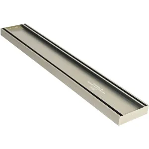 Lauxes STI26 Insert Brushed Nickel 5600x100x26 by Lauxes, a Shower Grates & Drains for sale on Style Sourcebook