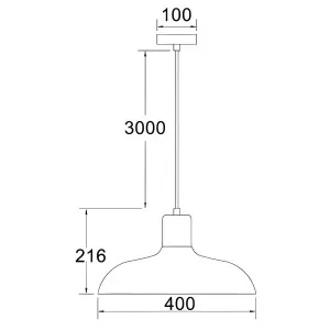 CLA Pastel Modern Iron Dome Pendant with Copper Detail - Yellow by Compact Lamps Australia, a Lighting for sale on Style Sourcebook
