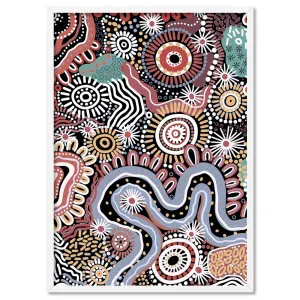 Canobie Dry Season Multicolour I - Art Print by Leah Cummins by Print and Proper, a Prints for sale on Style Sourcebook