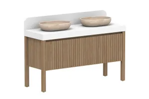Harper 1500 Double Bowl Vanity, With Legs, Prime Oak by ADP, a Vanities for sale on Style Sourcebook