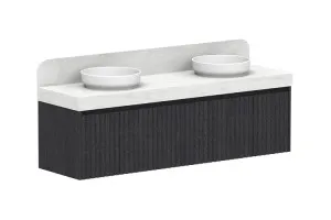 Harper 1735 Double Bowl Vanity, Wall Hung, Estella Oak by ADP, a Vanities for sale on Style Sourcebook