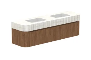 Surry 1800 Wall Hung Double Bowl, Wall Hung, Florentine Walnut, Imperial by ADP, a Vanities for sale on Style Sourcebook