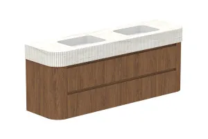 Thea 1800 Wall Hung Double Bowl, Wall Hung, Florentine Walnut, Imperial by ADP, a Vanities for sale on Style Sourcebook