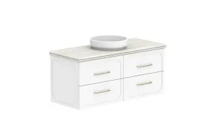 Madden 1200 Wall Hung Centre Bowl, Matte White by ADP, a Vanities for sale on Style Sourcebook