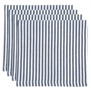 Set of 4 Maison French Navy Striped Cotton Napkins by NF Living, a Aprons for sale on Style Sourcebook