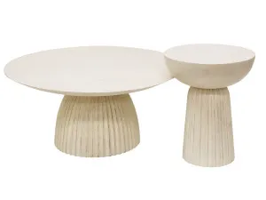 Lulu white wash wooden side table by Robert Mark, a Side Table for sale on Style Sourcebook