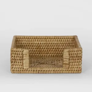 Set of 2 Paume Rattan Square Napkin Box Natural ETA 19/01/2026 by Florabelle Living, a Napkins for sale on Style Sourcebook