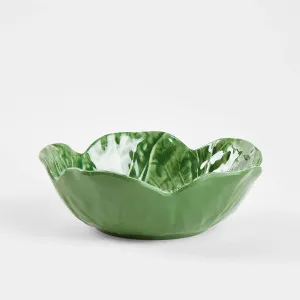 Luxe Cabbage Leaf Green Melamine Bowls Set of 12 by Florabelle Living, a Platters & Serving Boards for sale on Style Sourcebook