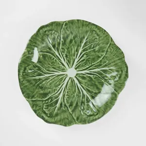 Luxe Green Cabbage Leaf Dinner Melamine Plates Set of 12 by Florabelle Living, a Platters & Serving Boards for sale on Style Sourcebook