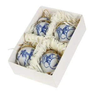 Chinoiserie Monkey Ginger Jar Christmas Ornaments Box of 4 by Florabelle Living, a Christmas for sale on Style Sourcebook