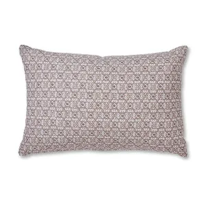 Francis Coffee Linen Cushion with Feather Filler 40x60cm by Madras Link, a Cushions, Decorative Pillows for sale on Style Sourcebook