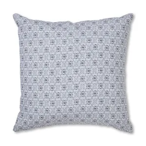 Francis Blue Linen Duck Feather Filler Cushion 55cm by Madras Link, a Cushions, Decorative Pillows for sale on Style Sourcebook