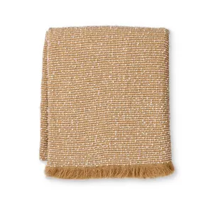 Clara Camel/Cream Throw Textured Throw 160x200cm by Madras Link, a Throws for sale on Style Sourcebook
