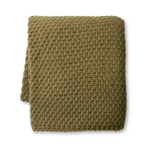 Jarah Olive Thick Knitted Throw 140x175cm by Madras Link, a Throws for sale on Style Sourcebook