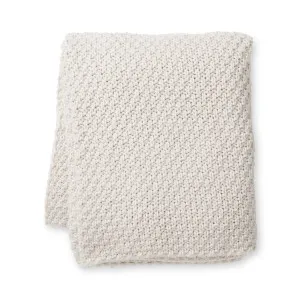 Jarah Cream Thick Knitted Throw 140x175cm by Madras Link, a Throws for sale on Style Sourcebook