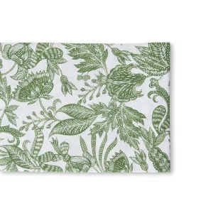 Handblock Print Samara Green Table Runner 35X200CM by Madras Link, a Table Cloths & Runners for sale on Style Sourcebook