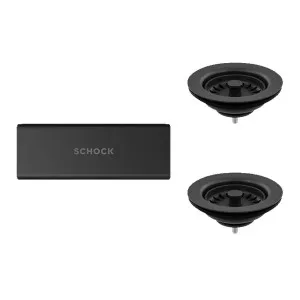 Abey Schock Waste and Overflow Trim Kit - Matte Black MBTK08D by Abey, a Kitchen Sinks for sale on Style Sourcebook