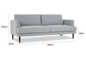 Alice 3 Seat Sofa, White, by Lounge Lovers by Lounge Lovers, a Sofas for sale on Style Sourcebook