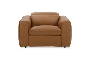 Abode Leather Recliner Armchair, Grey, by Lounge Lovers by Lounge Lovers, a Sofas for sale on Style Sourcebook