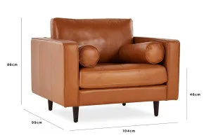 Draper Leather Armchair, 0, by Lounge Lovers by Lounge Lovers, a Chairs for sale on Style Sourcebook