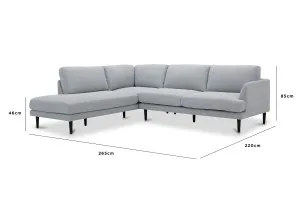 Alice Left Hand Corner Sofa, Grey, by Lounge Lovers by Lounge Lovers, a Sofas for sale on Style Sourcebook