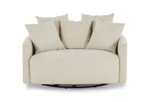 Snug Swivel Chair, Dark Grey, by Lounge Lovers by Lounge Lovers, a Chairs for sale on Style Sourcebook