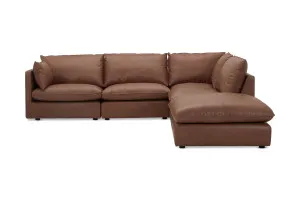 Loft Mini Leather Right Corner Sofa, Texas Moss, by Lounge Lovers by Lounge Lovers, a Sofas for sale on Style Sourcebook