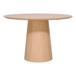 Como Round Pedestal Dining Table 120cm in Oak Clear by OZ Design, a Dining Tables for sale on Style Sourcebook
