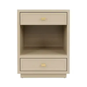 Logan Bedside Table - Small Beige by CAFE Lighting & Living, a Bedside Tables for sale on Style Sourcebook