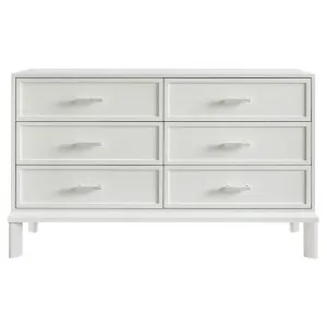 Jill 6 Drawer Chest - White by CAFE Lighting & Living, a Dressers & Chests of Drawers for sale on Style Sourcebook