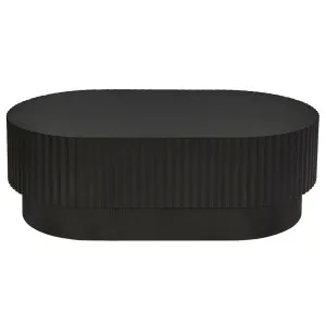Avery Oval Coffee Table - Black by CAFE Lighting & Living, a Coffee Table for sale on Style Sourcebook