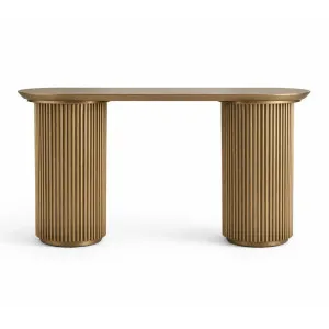 Nomad Console Table - Small Antique Gold by CAFE Lighting & Living, a Console Table for sale on Style Sourcebook