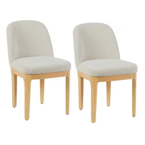 Jamie Natural Dining Chair Set of 2 - Natural by CAFE Lighting & Living, a Dining Chairs for sale on Style Sourcebook