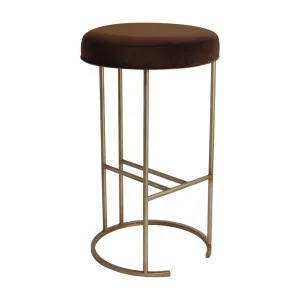 Blackley Gold Iron Kitchen Stool Range by CAFE Lighting & Living, a Bar Stools for sale on Style Sourcebook