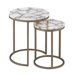 Violet Agate Nesting Side Tables by CAFE Lighting & Living, a Side Table for sale on Style Sourcebook
