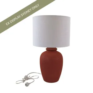 Bogota Table Lamp - Terracotta - OUTLET NSW by CAFE Lighting & Living, a Table & Bedside Lamps for sale on Style Sourcebook