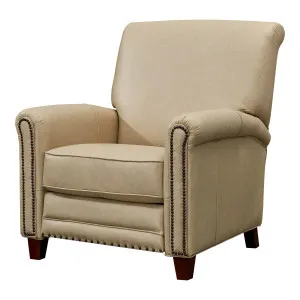 Norton Leather Recliner Chair, Cappucino White by Schots, a Chairs for sale on Style Sourcebook
