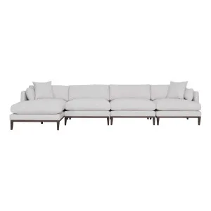 Seville 3 Seater Sofa + LHF Chaise in Apollo Optical / Smoked Oak by OZ Design, a Sofas for sale on Style Sourcebook