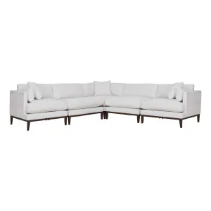 Seville 5 Seater Modular Sofa in Apollo Optical / Smoked Oak by OZ Design, a Sofas for sale on Style Sourcebook