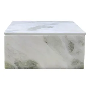 Sachi Box 18x9cm in White / Onyx by OZ Design, a Baskets & Boxes for sale on Style Sourcebook