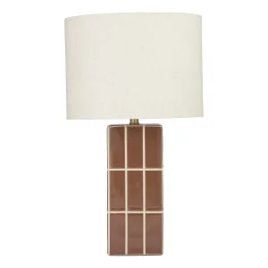 Boyd Table Lamp 30x52cm in Brown by OZ Design, a Table & Bedside Lamps for sale on Style Sourcebook