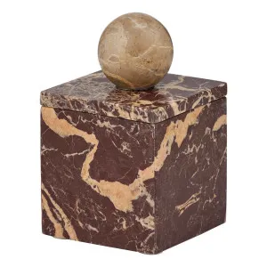 Iowa Trinket Box 10x10cm in Claret by OZ Design, a Baskets & Boxes for sale on Style Sourcebook