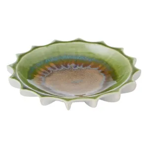 Patra Plate Large 23.5x4cm in Green by OZ Design, a Platters & Serving Boards for sale on Style Sourcebook