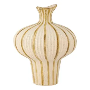 Alessia Vase Large 27x34cm in Ivory / Olive by OZ Design, a Vases & Jars for sale on Style Sourcebook