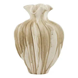 Cara Vase 22x32cm in Ivory / Sage by OZ Design, a Vases & Jars for sale on Style Sourcebook