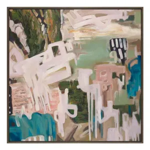 Tide & Terrain Box Framed Canvas in 124 x 124cm by OZ Design, a Painted Canvases for sale on Style Sourcebook