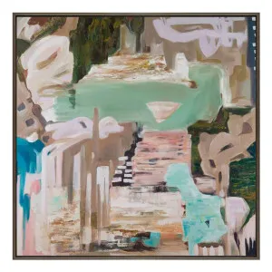 Earth & Sky Box Framed Canvas in 144 x 144cm by OZ Design, a Painted Canvases for sale on Style Sourcebook